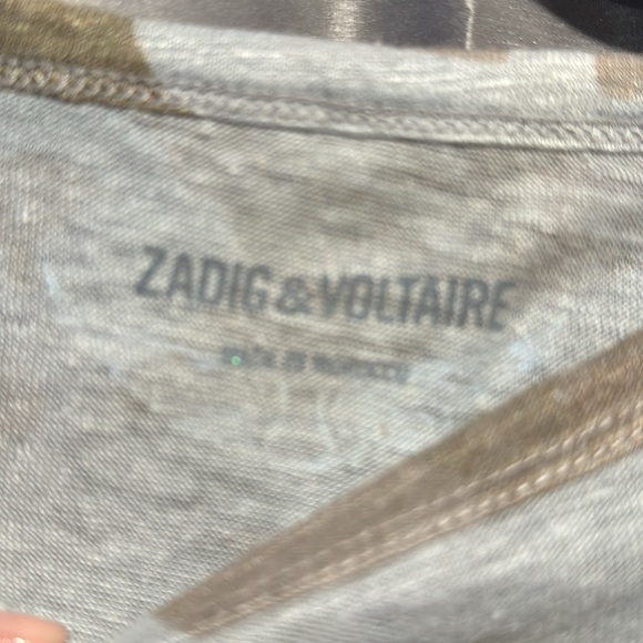 Zadig & Voltaire camouflage long sleeve t-shirt size small - Picture 3 of 5